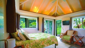 豪華單棟小屋, 1 張加大雙人床, 露台, 河景