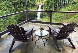 Uitzicht vanuit accommodatie