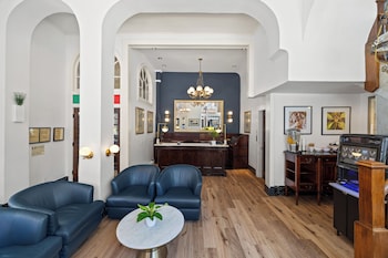 Reception area at The Andrews Hotel