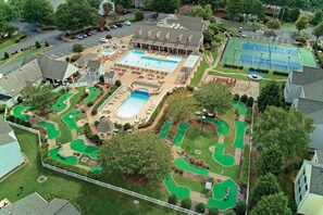 Indoor pool, outdoor pool, open 7:00 AM to 10:00 PM, pool umbrellas