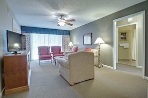 Standard Suite, 2 Bedrooms, Balcony | Living room