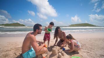 Plage, serviettes de plage, pêche sur place