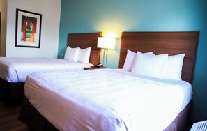 Standard Room, 2 Double Beds, Non Smoking | In-room safe, desk, laptop workspace, iron/ironing board - MainStay Suites Chicago Hillside (Hillside)