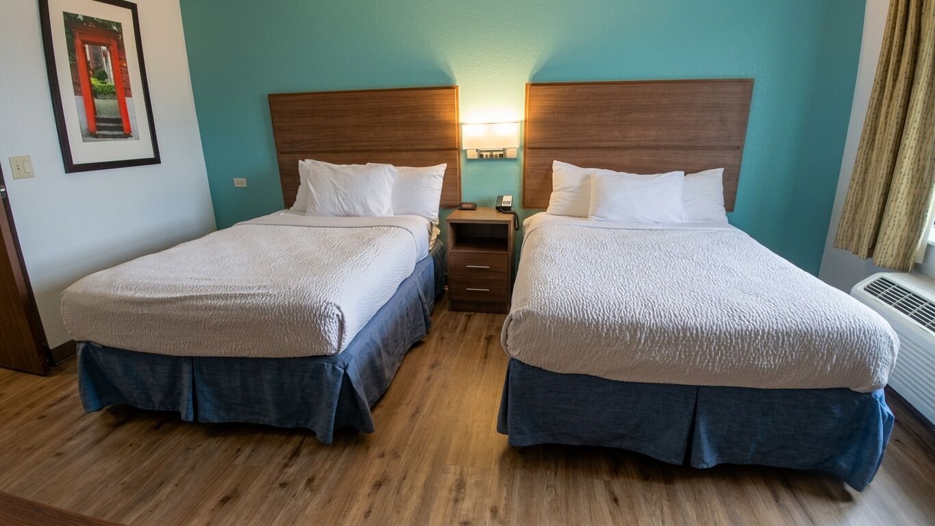 Chambre Standard, 2 lits doubles, non-fumeur | Coffre-fort, bureau, espace de travail pour ordinateurs portables