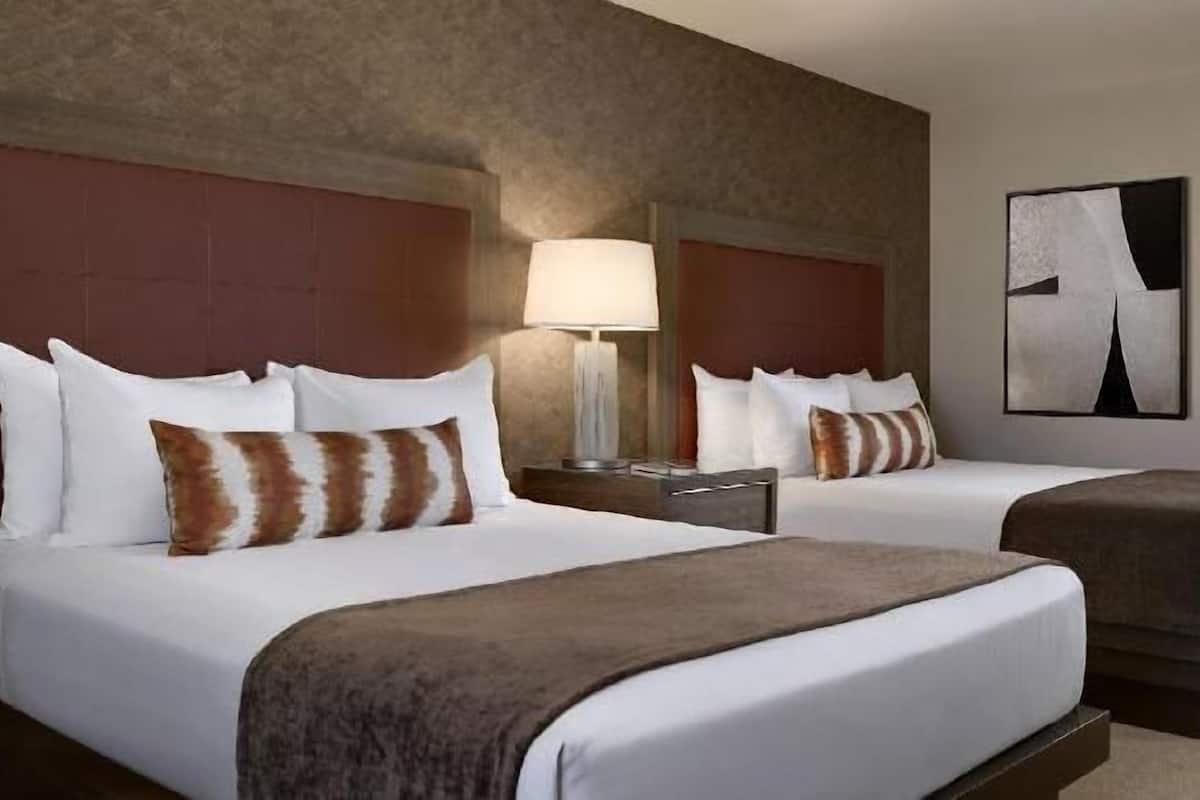 Pillow-top beds, in-room safe, desk, laptop workspace