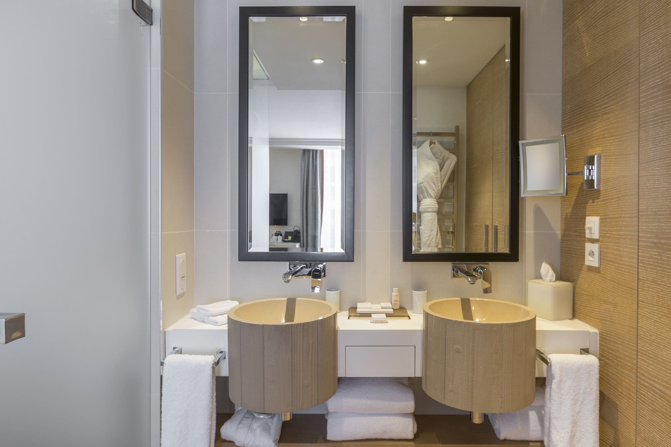 junior suite | bathroom | separate bathtub and shower, designer toiletries, hair dryer, bathrobes