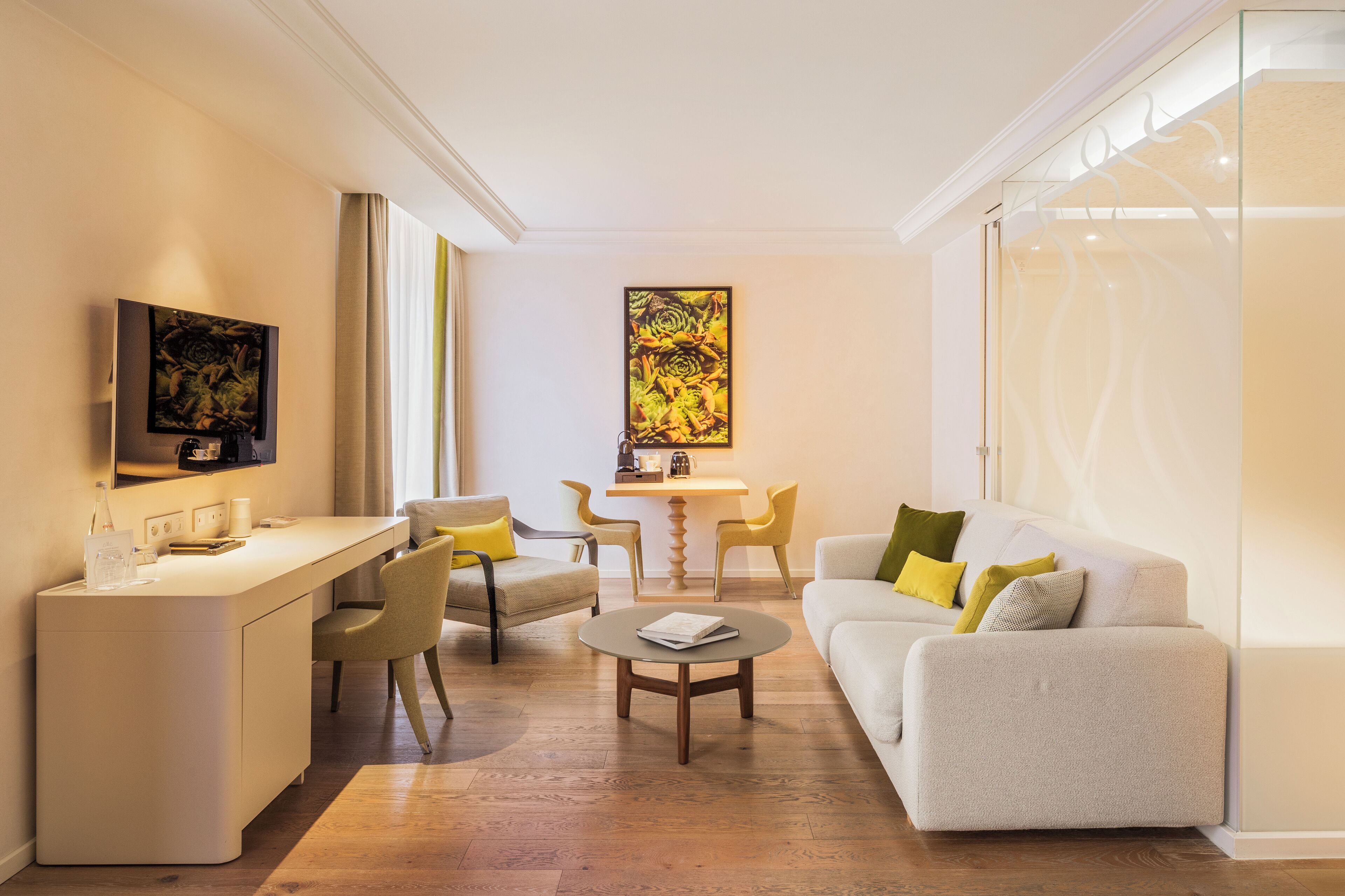 junior suite, balcony | 1 bedroom, premium bedding, free minibar items, in-room safe