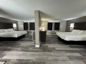 2 King beds, Non Smoking | Desk, blackout drapes, iron/ironing board, free WiFi - HomeTown Inn & Suites (Belle Plaine)