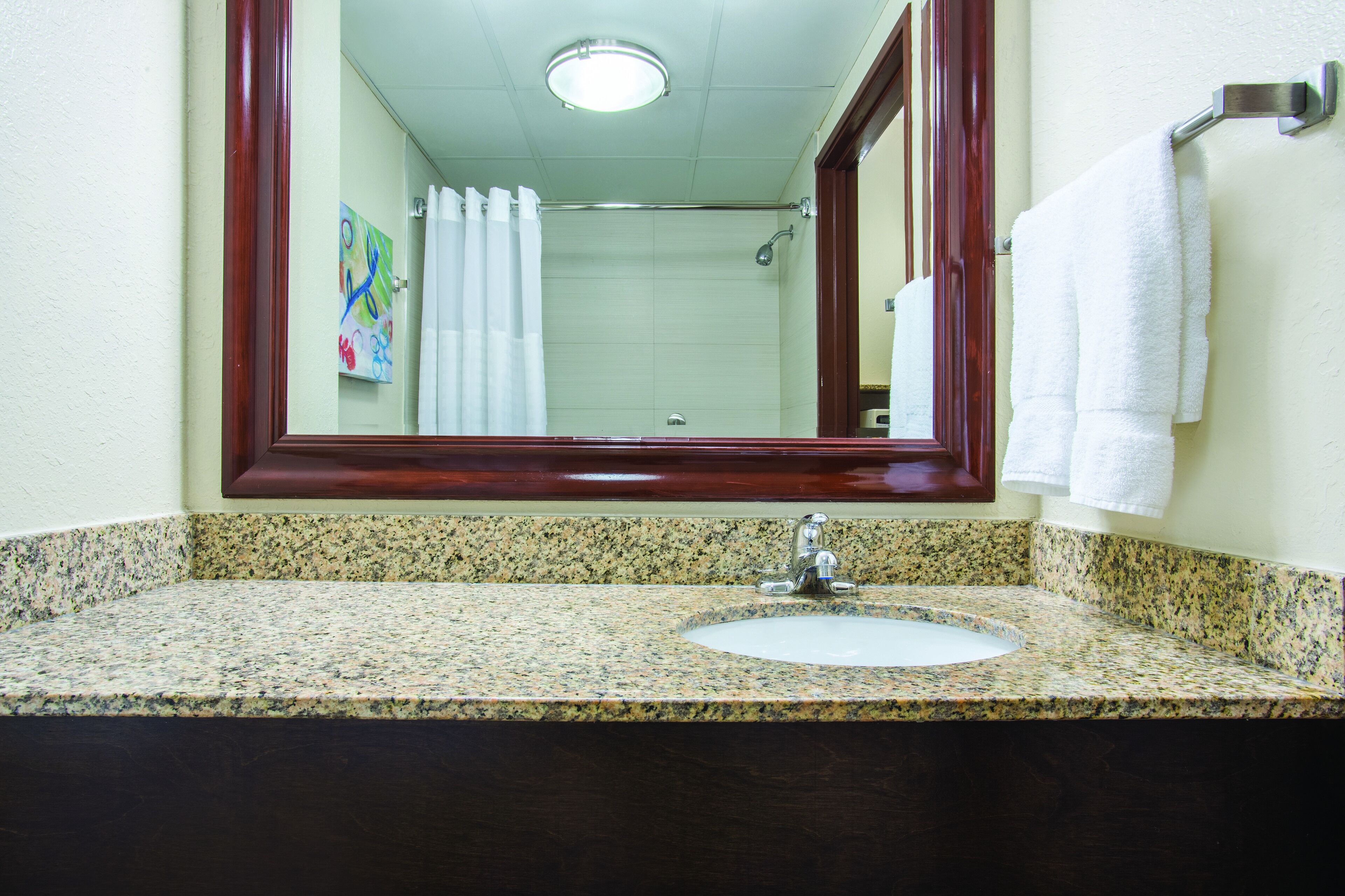 free toiletries, hair dryer, towels, soap