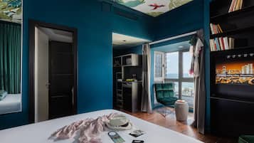 Grand Room, Sea View | Egyptian cotton sheets, premium bedding, in-room safe, desk