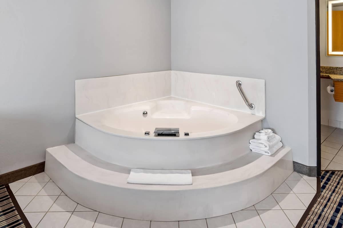 deluxe studio suite, 1 king bed, non smoking | jetted bathtub