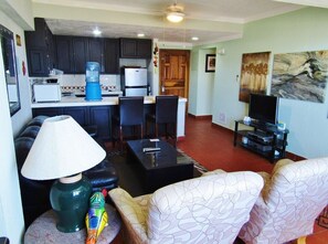 Standard Suite, 1 Bedroom | Living area | TV, DVD player - Marina Sol (Cabo San Lucas)