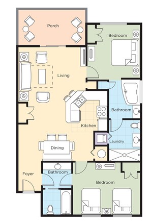 1 quarto, cofres nos quartos, ferros/tábuas de passar roupa