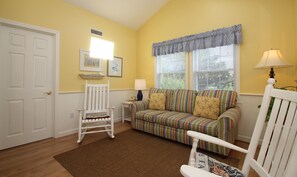 Cottage, 2 Bedrooms, 1 Bathroom | Living area | TV, DVD player