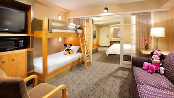 Hypo-allergenic bedding, in-room safe, blackout drapes