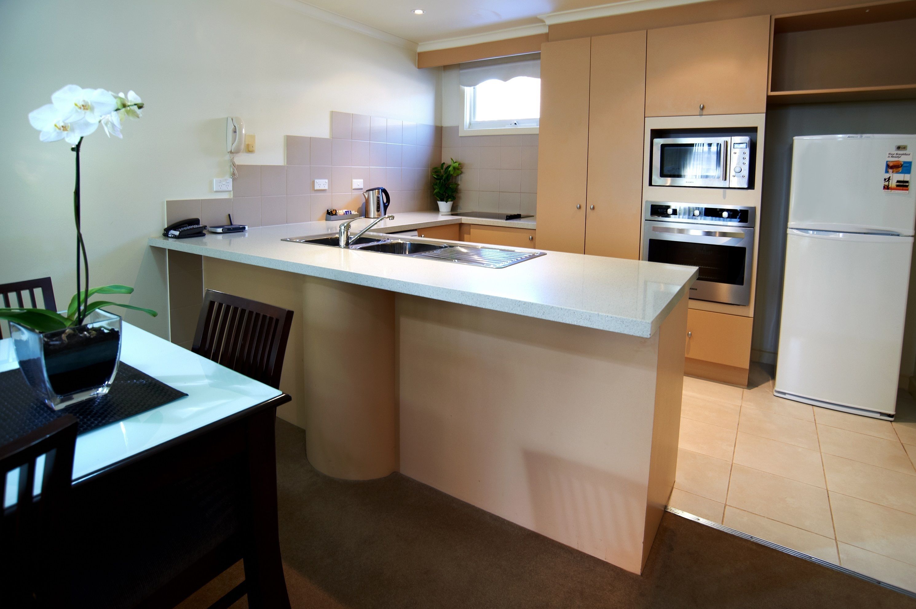 standard two bedroom apartment | desk, iron/ironing board, free cots/infant beds, rollaway beds