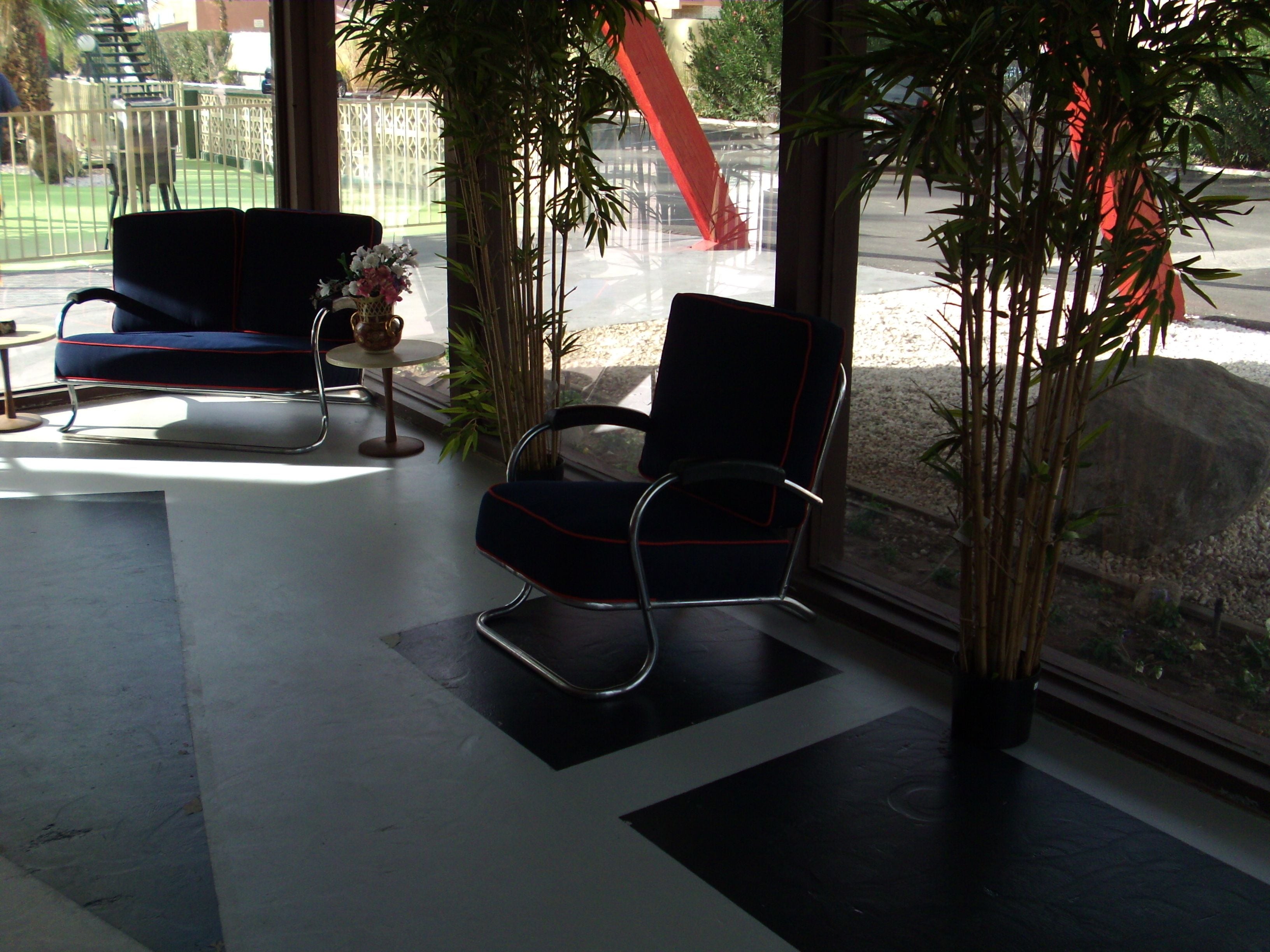 Siddeområde i lobbyen