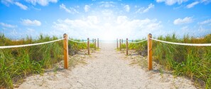Beach nearby, beach towels