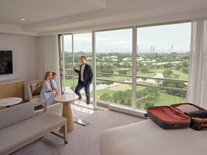 Pillow-top beds, minibar, in-room safe, desk