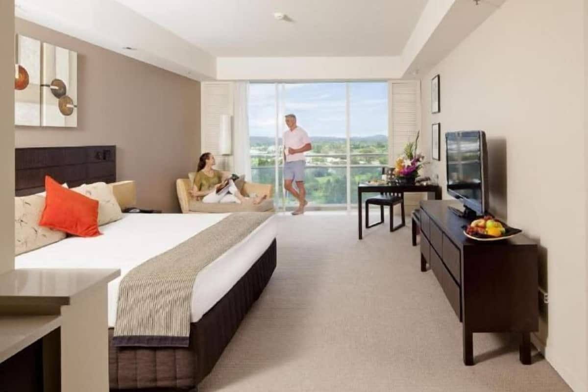 Pillow-top beds, minibar, in-room safe, desk