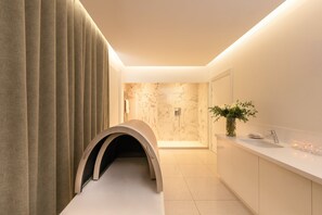 Salas de tratamiento para parejas y baño turco o hammam