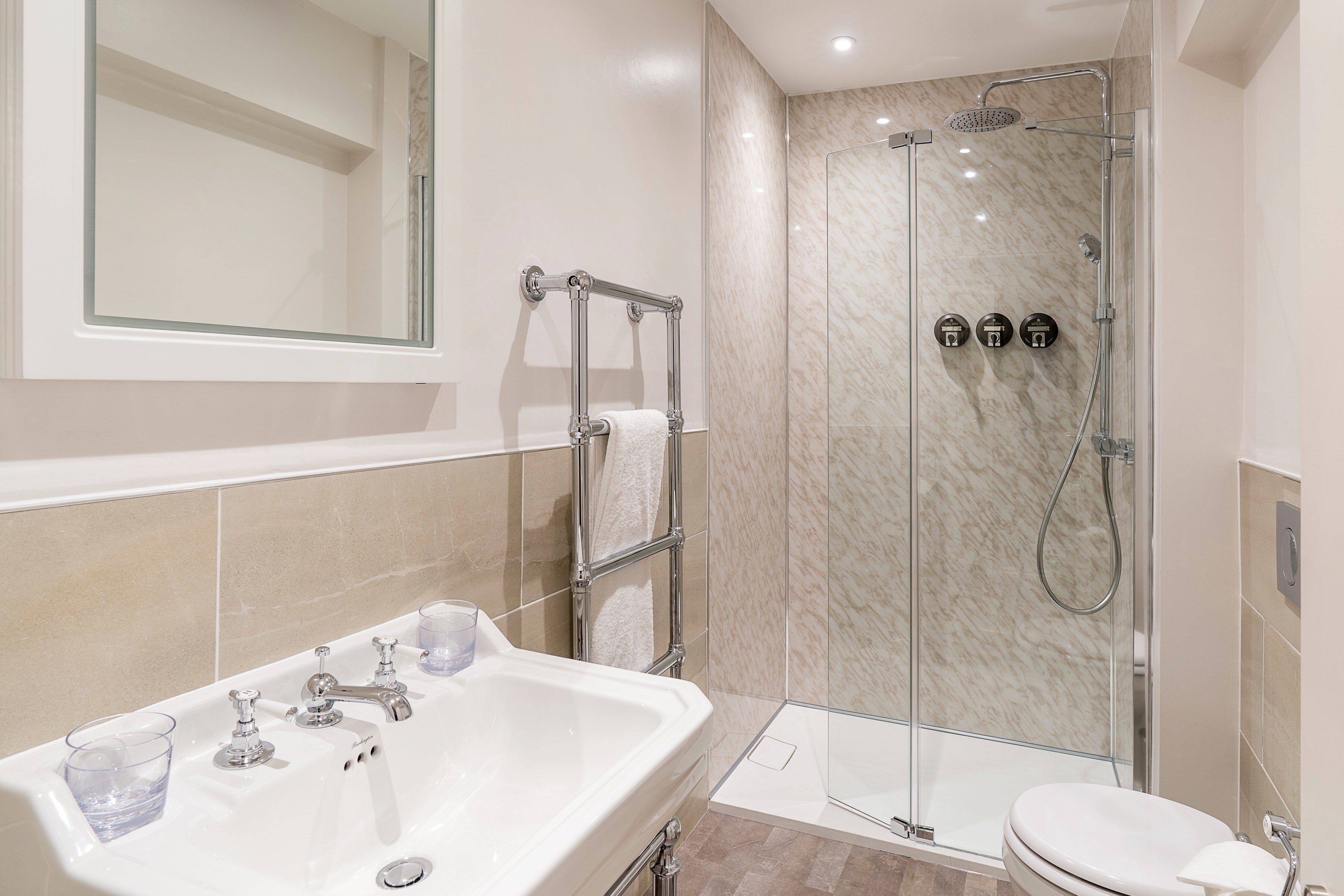 superior inland room | bathroom | designer toiletries, hair dryer, bathrobes, slippers