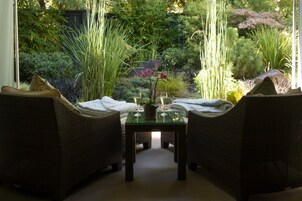 Steam room, body treatments, hot stone massages, deep-tissue massages