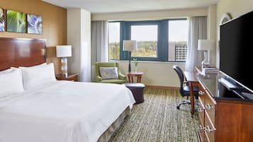 Premium bedding, down duvets, in-room safe, desk