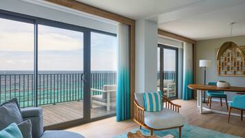 Suite, 1 chambre, non-fumeurs, en front de mer | Literie de qualité supérieure, surmatelas