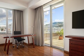 Suite, 1 King Bed, Terrace (City View) | Premium bedding, down comforters, minibar, in-room safe - JW Marriott Quito (Quito)