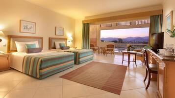 Superior Pool View Double Room | 1 bedroom, Egyptian cotton sheets, premium bedding, down comforters