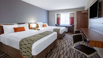 客房, 2 張加大雙人床, 無障礙, 非吸煙房 (Mobility,Hearing,Tub w/Grab Bars) | 書桌、手提電腦工作空間、遮光窗簾/窗簾、隔音