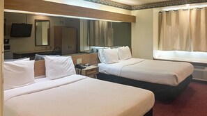 Down duvets, desk, laptop workspace, iron/ironing board - Motel 6 Brush, CO (Brush)