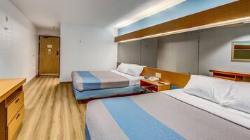 Desk, free WiFi, bed sheets