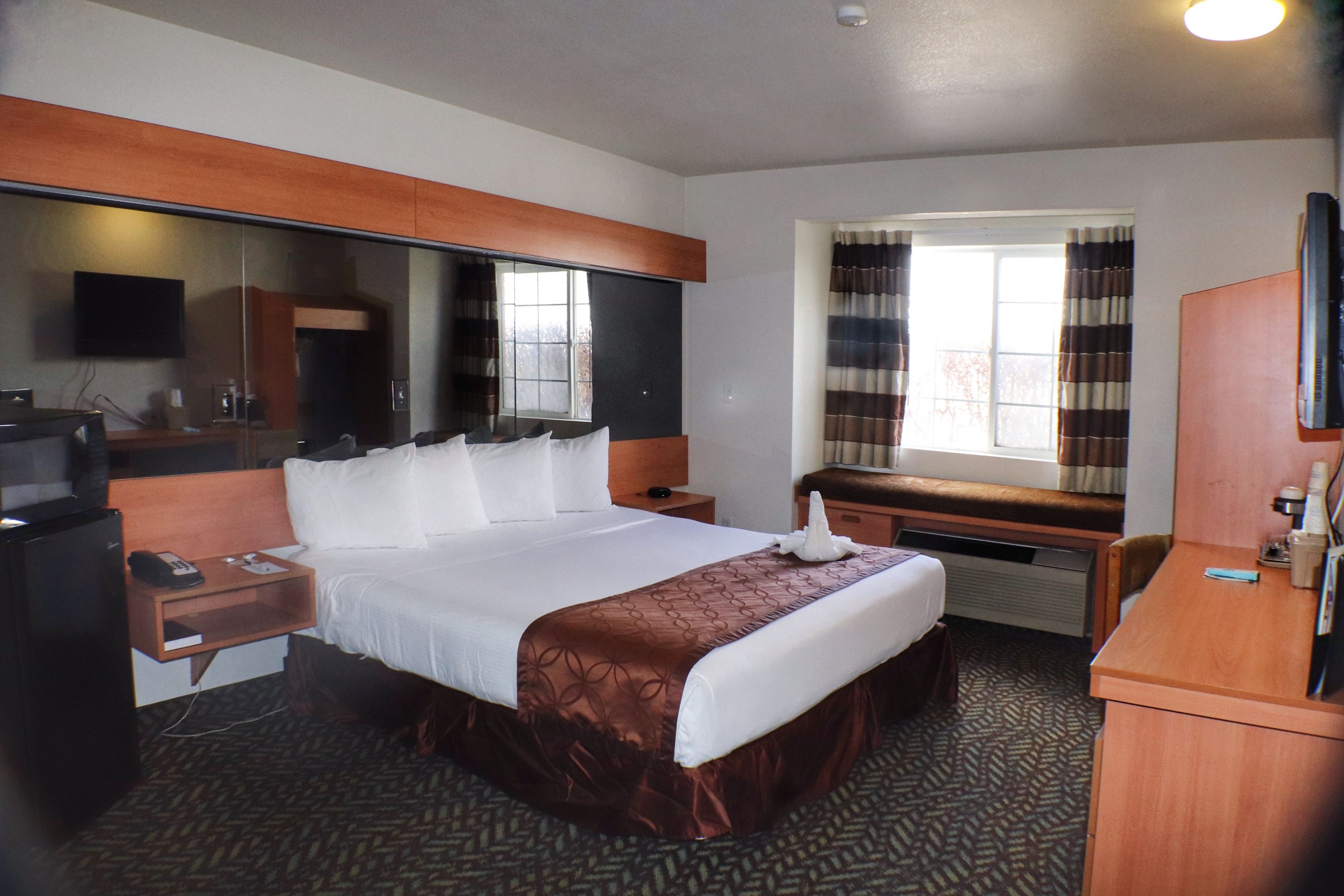 Room, 1 King Bed, Accessible, Roll-in Shower, Non Smoking | Premium bedding, pillowtop beds, individually furnished, desk