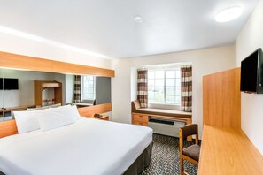 Premium bedding, pillowtop beds, individually furnished, desk