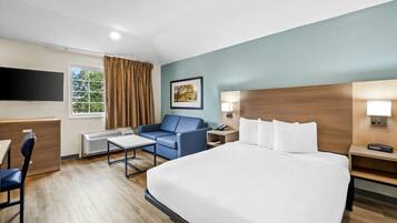 Desk, iron/ironing board, free WiFi, bed sheets