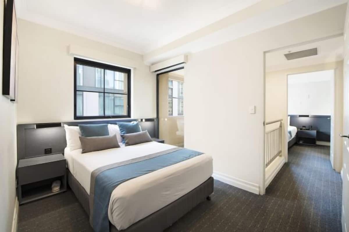 1 slaapkamer, luxe beddengoed, een minibar, een kluis op de kamer