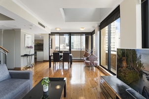 Two Bedroom Penthouse | Premium bedding, minibar, in-room safe, desk