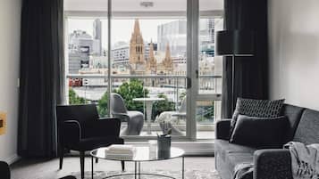Premium bedding, down duvets, in-room safe, laptop workspace