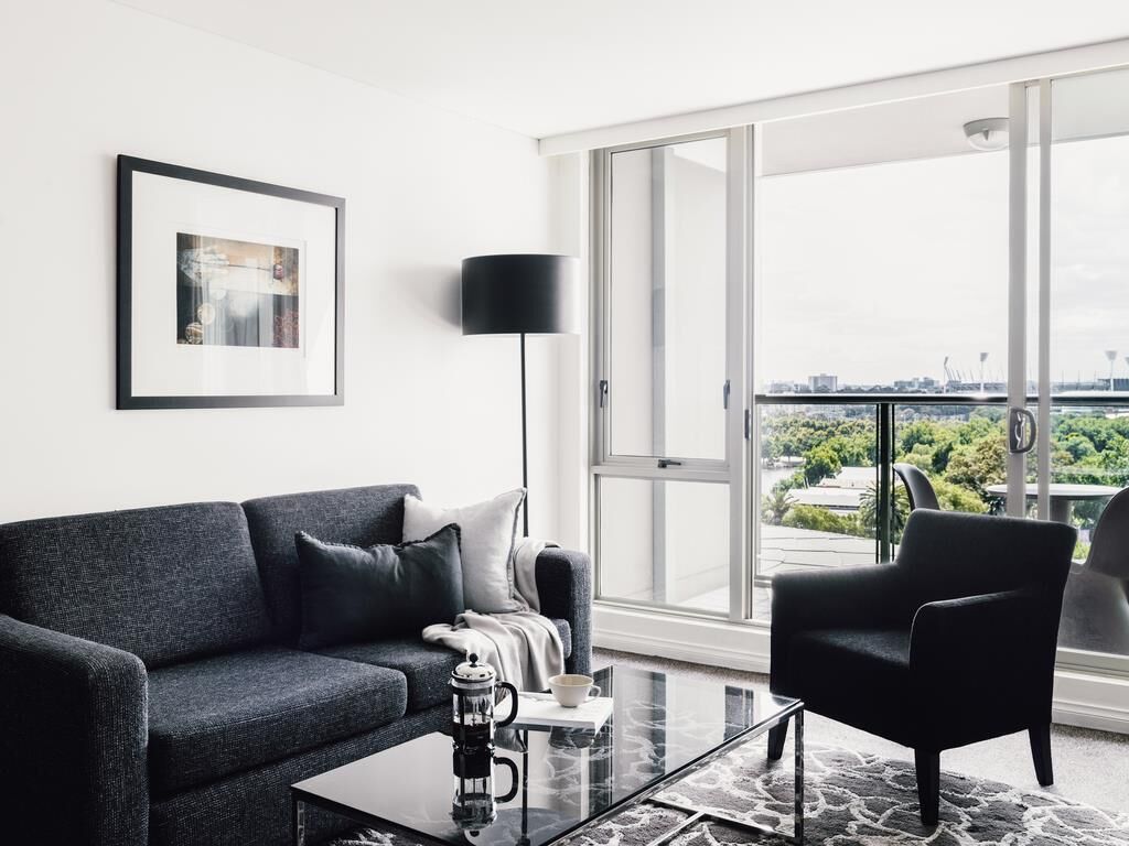 Deluxe Apartment, 1 Bedroom, Balcony (Floors 10-15, Kitchen) | Premium bedding, down comforters, in-room safe, laptop workspace