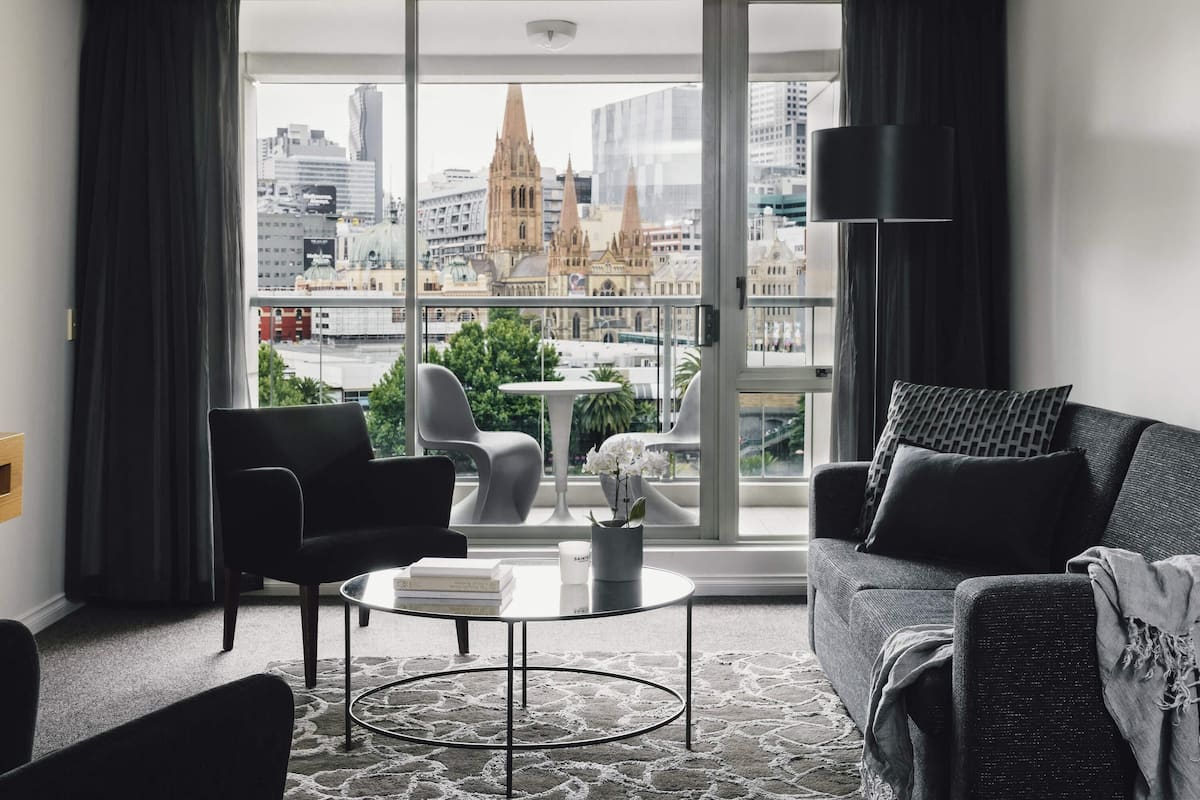 Premium bedding, down duvets, in-room safe, laptop workspace