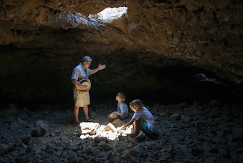 Spelunking/cave exploring at Mauna Lani, Auberge Resorts Collection