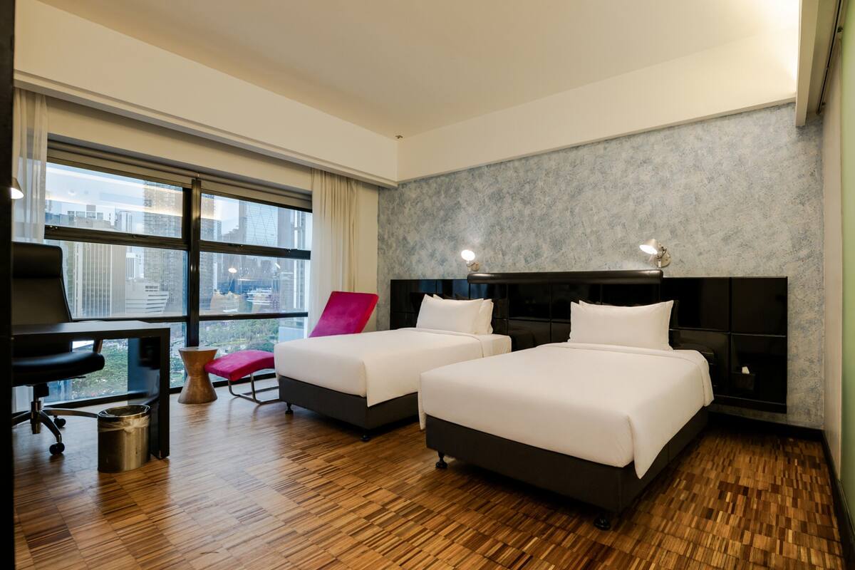 Chambre Deluxe avec lits jumeaux, vue ville
