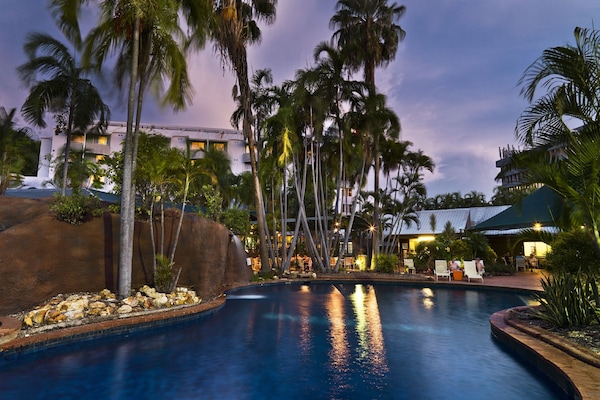 2 outdoor pools, open 6:00 AM to 8:00 PM, pool umbrellas, pool loungers