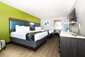 Standard Room, 2 Queen Beds, Accessible, Non Smoking | Memory foam beds, blackout drapes, iron/ironing board, free WiFi