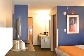 Premium bedding, down duvets, pillow-top beds, in-room safe