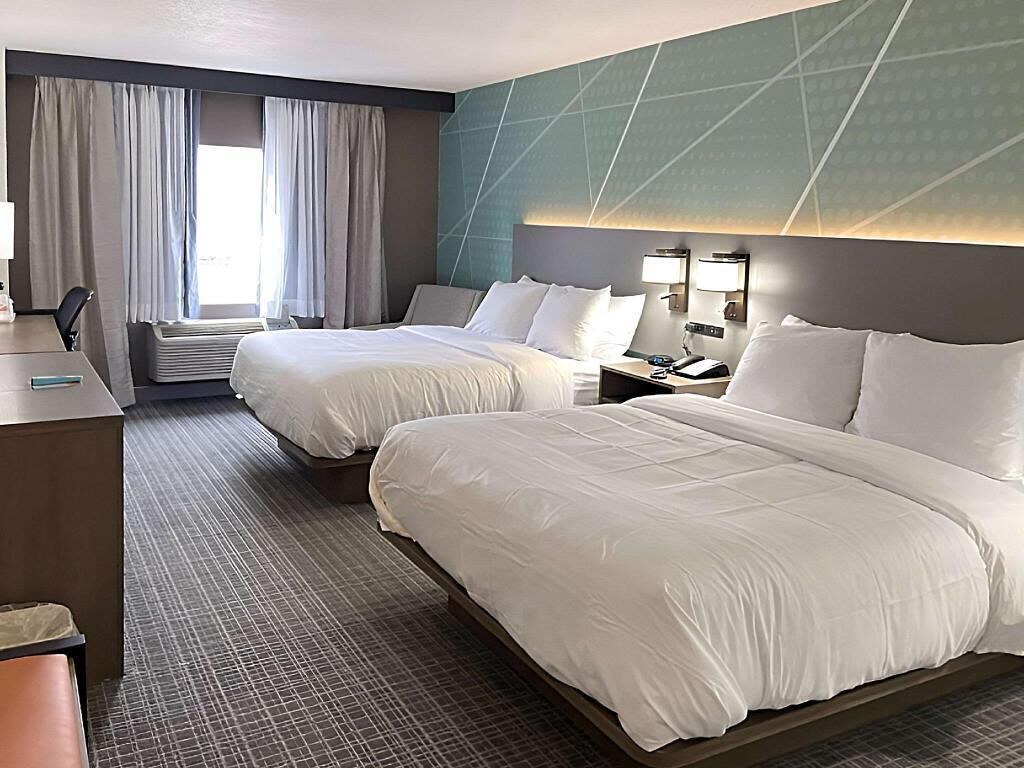 In-room safe, desk, iron/ironing board, free cribs/infant beds