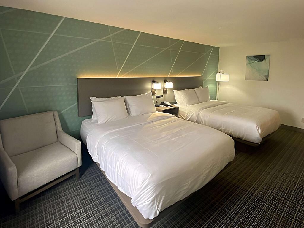 In-room safe, desk, iron/ironing board, free cribs/infant beds