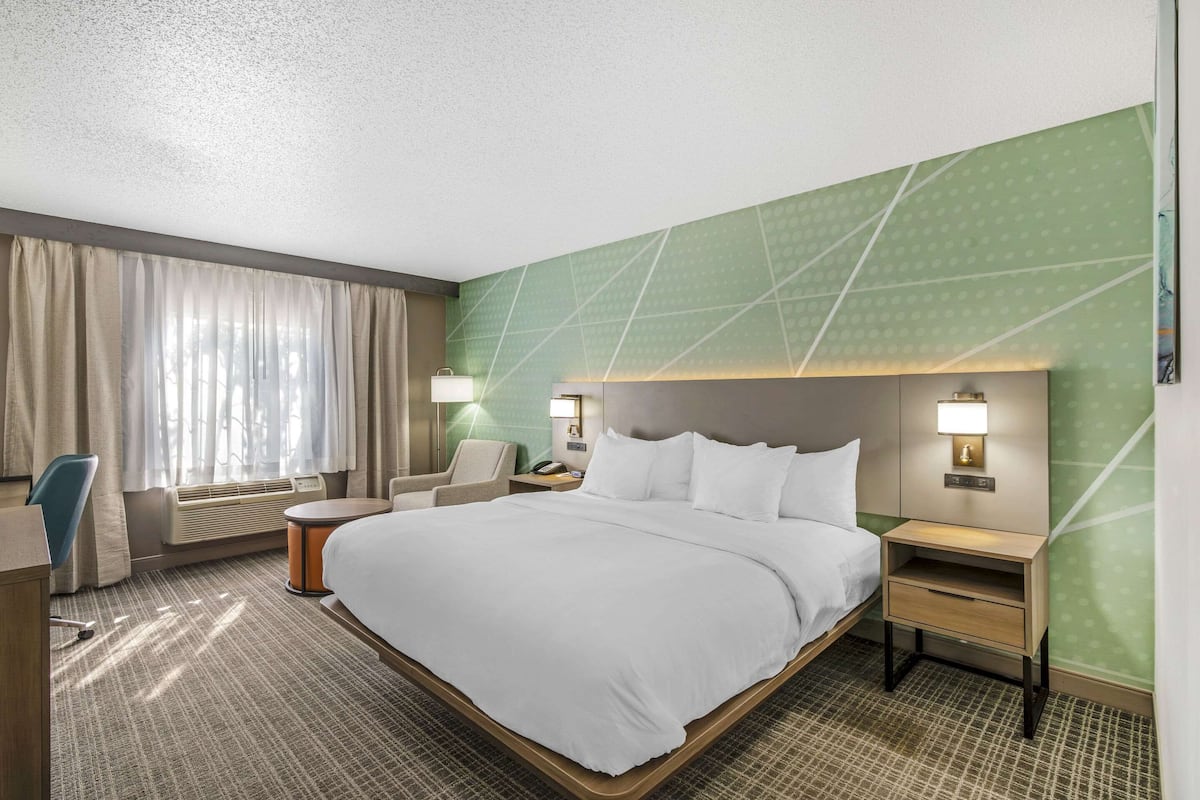 Standard Room, 1 King Bed, Non Smoking | In-room safe, desk, iron/ironing board, free cots/infant beds